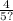 \frac{4}{5?}