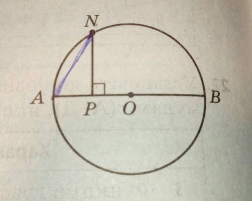 очень нужно . На рисунке круг с центром в точке О . Точка N лежит на круге