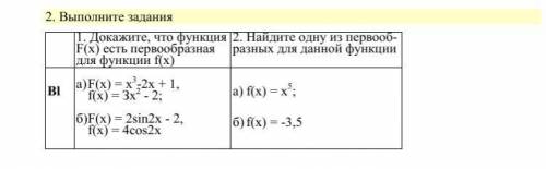 найти первообразную для функции