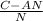 \frac{C-AN}{N}