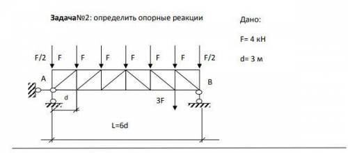 Вас решать задачу на определение опорных реакций!