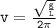 \tt{v = \frac{ \sqrt{ \frac{g}{L} } }{2\pi} }