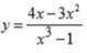 Вычислить производную функции y= 4x-3x^2 / x^3-1