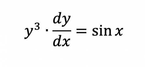 Розв'язати диференціальне рівняння методом відокремлювання змінних