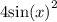 4 { \sin(x) }^{2}