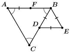 Выберите все верные равенства. 1)CF=EC 2)CF=FE 3)FE=EC 4)FD=AF 5)FD=DC 6)AD=FE 7)∠ACF=∠CED 8)∠ACF=∠F
