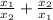 \frac{x_{1} }{x_{2} } +\frac{x_{2} }{x_{1} }