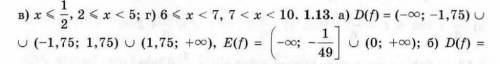 Найдите область значения и область определения функции y = 1/(16x²+49). Правильный ответ на фото(1.1