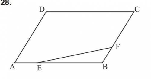 |AB|=4|AE||BC|=6|BF|Площадь (EBF) = 3найдите площадь (ABCD)​