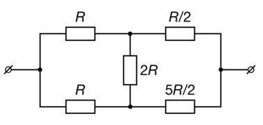 с задачей по физике. Определите эквивалентное сопротивление участка схемы, изображенной на рисунке,