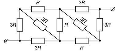 с задачей по физике. Найдите сопротивление участка цепи, схема которого изображена на рисунке, если