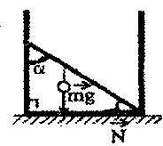 Невесомый стержень длинной 3м, находящийся в ящике с гладким дном и стенками, составляет угол 45 гра