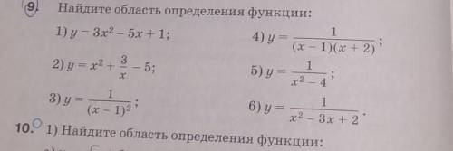 Найдите область определения функции.​