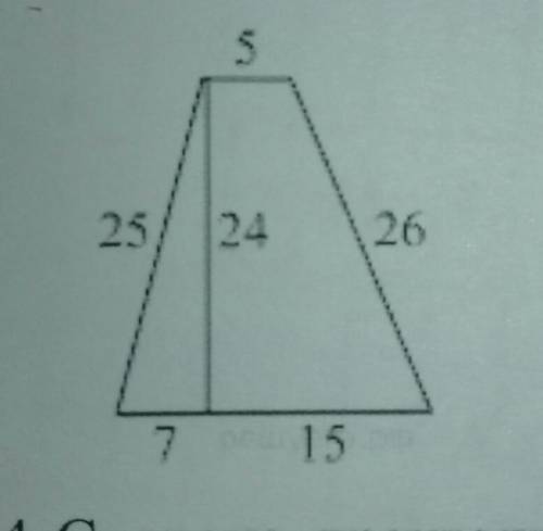 Найдите площадь трапеции, изображённой на рисунке.​