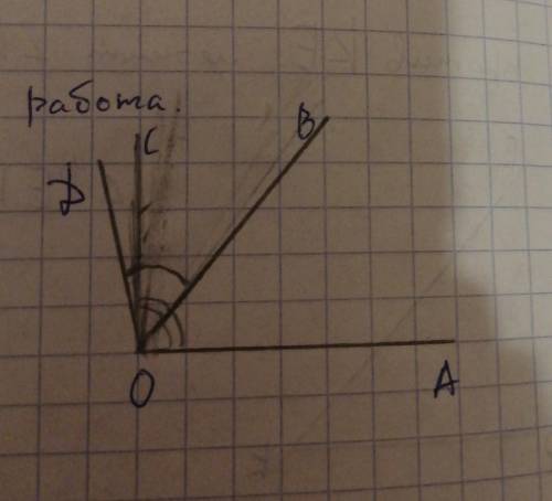 Дано:угол AOD=120° CO параллельно AO Найти:угол BOD ​