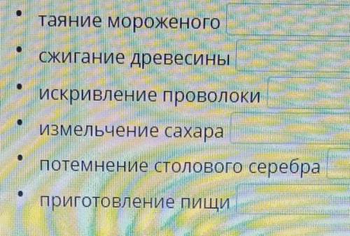 Определи,о фмщическом или химическом явлением говорится в каждом утверждении​