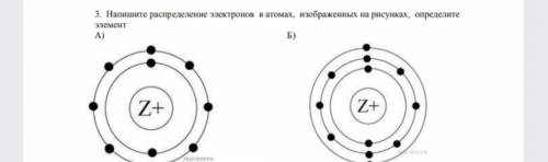 Напишите распределение электронов в атомах