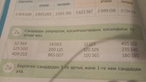 Сандарды разрядтық қосылғыштардың қосындысы түрінде жаз. Номер математика