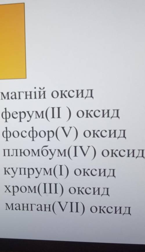 ТЕРМІНОВООО , складіть формули оксидів​