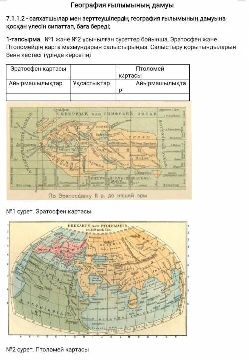 Аиырмашылыгы мен уксастыгын жазу керек география​