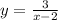 y = \frac{3}{x - 2}