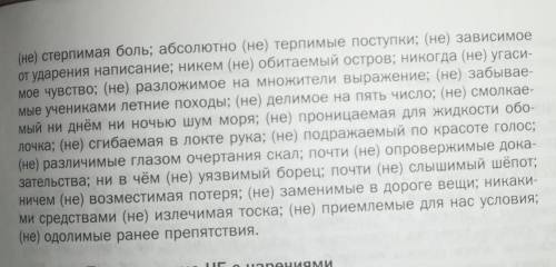 Спишите слитные написание НЕ. ​