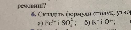 Складіть форми сполук, утворених такими йонами