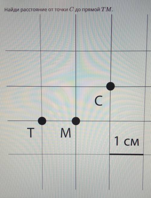 Найди расстояние от точки C до прямой TM​