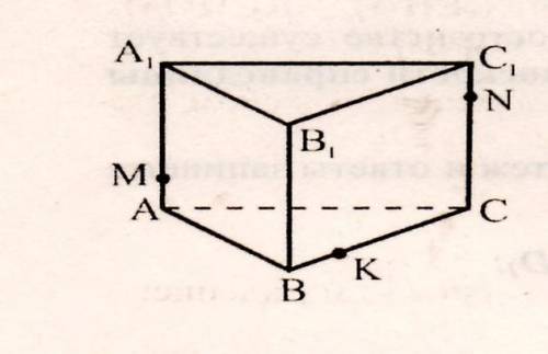 1.По чертежу назовите: а) линию пересечения плоскостей (АВС) и (АА₁В₁); б)плоскости, которым принадл