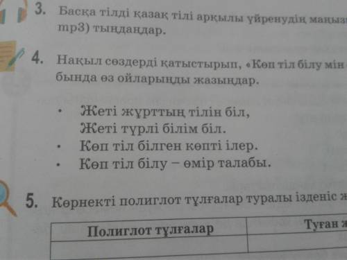 Нақыл сөздерді пайдаланып, көп тіл білу мін емес, тек қойыртпақ тіл емес тақырыбында өз ойыңды жаз.