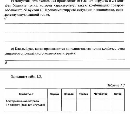 рабочая тетрадь 10-11 класс михеева глава 1 задача 1 экономика