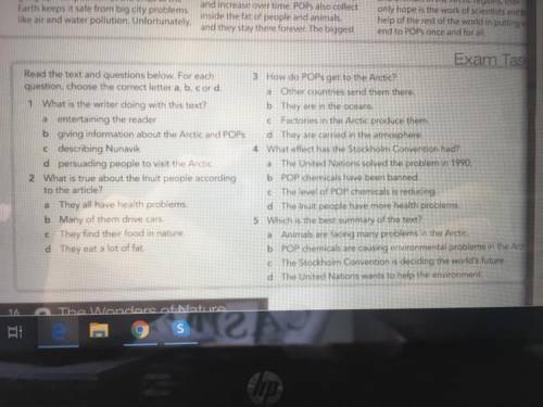 Read the text and questions below. For each question, choose the correct letter a, b, cor d. 1 What