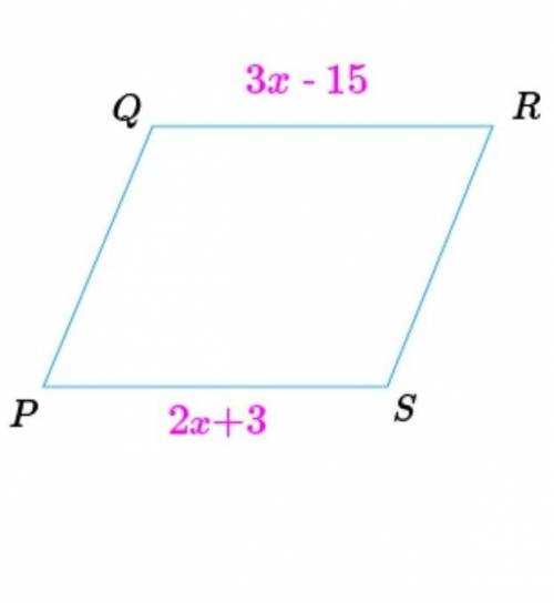 PQRS – параллелограмм. Найди QR и PS.​