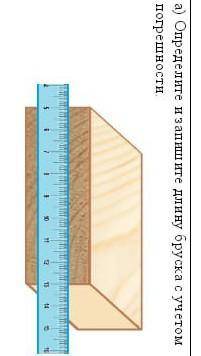 А)Определите и запишите длину бруска с учётом погрешности​