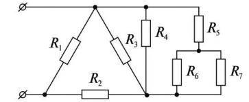 решить задачи много : Задача 1: Определить эквивалентное сопротивление цепи (рисунок 1), состоящей и