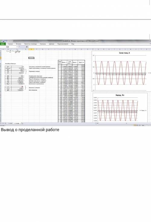 Практическая работа «Компьютерное моделирование электромагнитных колебаний»11 классPlease, help. ​ФИ