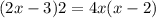 (2x - 3)2 = 4x(x - 2)