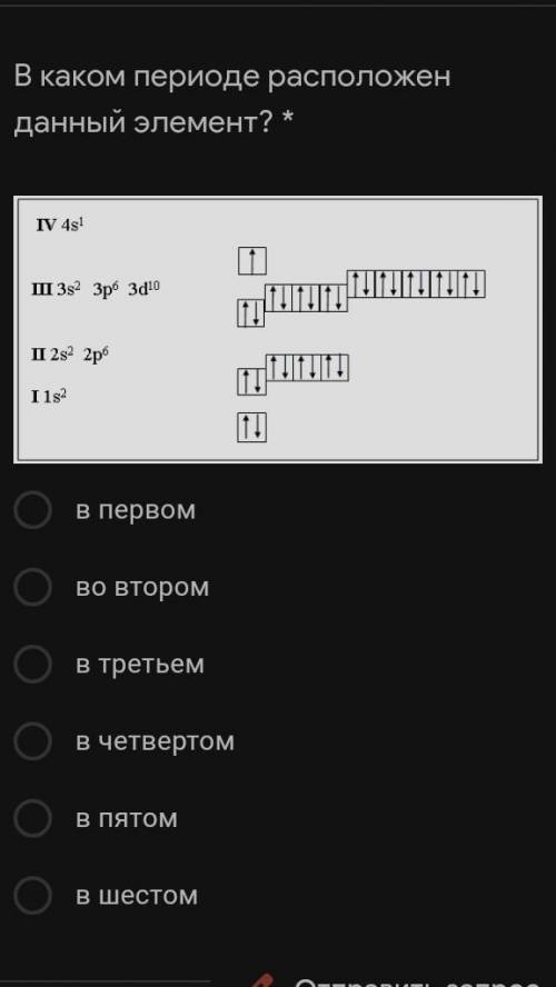 В каком периоде расположен данный элемент?please Help!♥️♥️♥️​