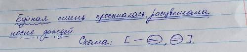 Буйная степь просыпалась расцветала после дождей синтаксический разбор предложения ​