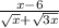 \frac{x - 6}{ \sqrt{x} + \sqrt{3x} }