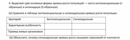 Выделяют две основные формы кривых роста популяций — чисто экспоненциальную (J- образную) и сигмоидн