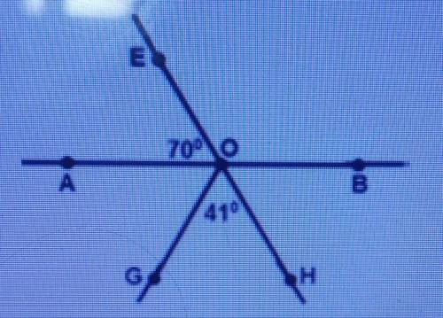 Найдите величину угла AOG. 1) 59 градусов2) 70 градусов3) 69 градусов4) 41 градус​
