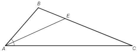 Решить данную задачу буду весьма благодарен! Отрезок АЕ – биссектриса ∆ АВС со сторонами АВ = 6 см,