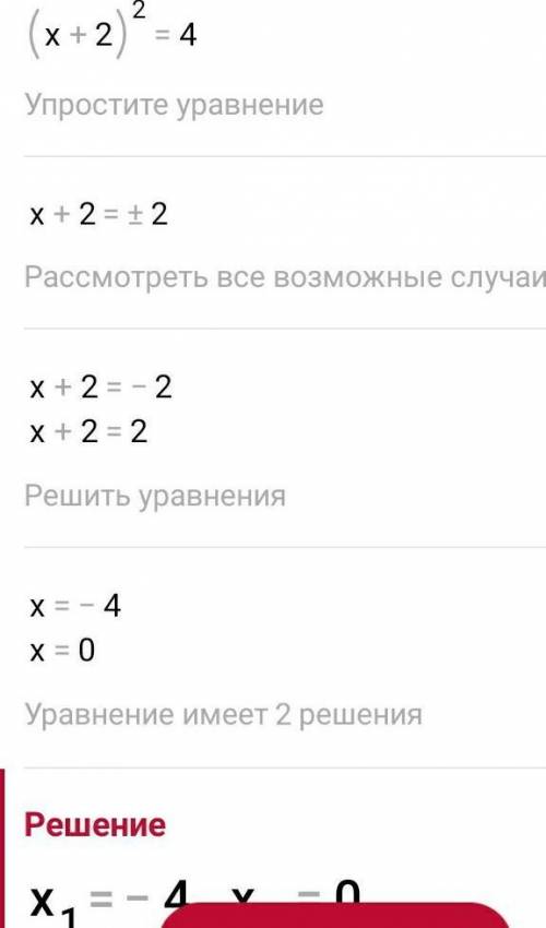 Розв'язати функцію y = - (x+2)²+4​