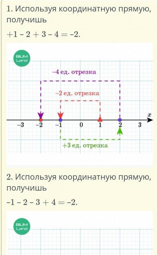 Расставив знаки «+» и «–», найди верные равенства. ▭ 1 ▭ 2 ▭ 3 ▭ 4 = –2Верных ответов: 2–1 + 2 – 3 +