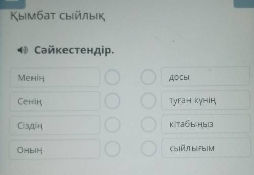 Қымбат сыйлық сәйкестендір менің сенің сіздің оның досы тұрған күніңкітабыңыз сыйлығым​