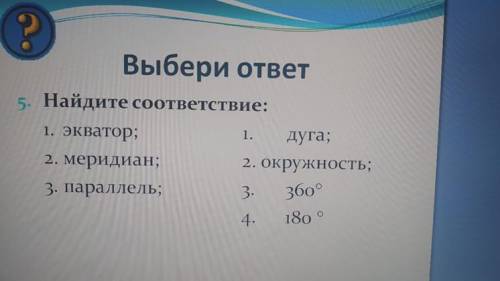 Найдите соответствие: