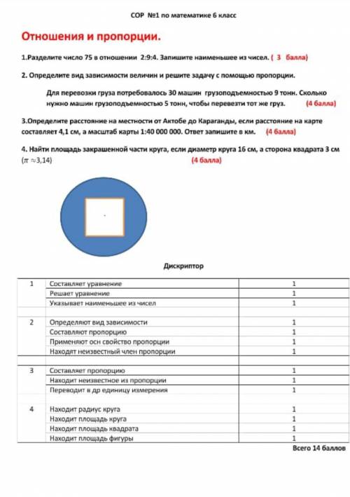 сор по математике​отношения и пропорции