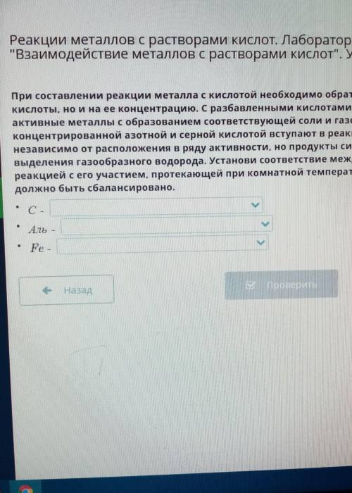 Реакции металлов с растворами кислот. Лабораторный опыт № 3 Взаимодействие металлов с растворами ки