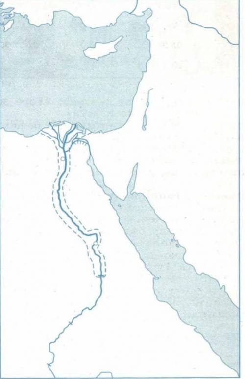 Задание № 2. Письменно Заполните контурную карту «Древний Египет». 1. Напишите название реки, протек